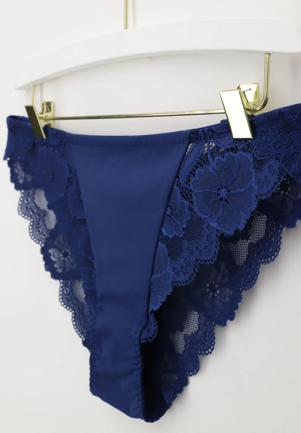 Lepel Belseno Pizzo 253 slip brasiliano blu in pizzo