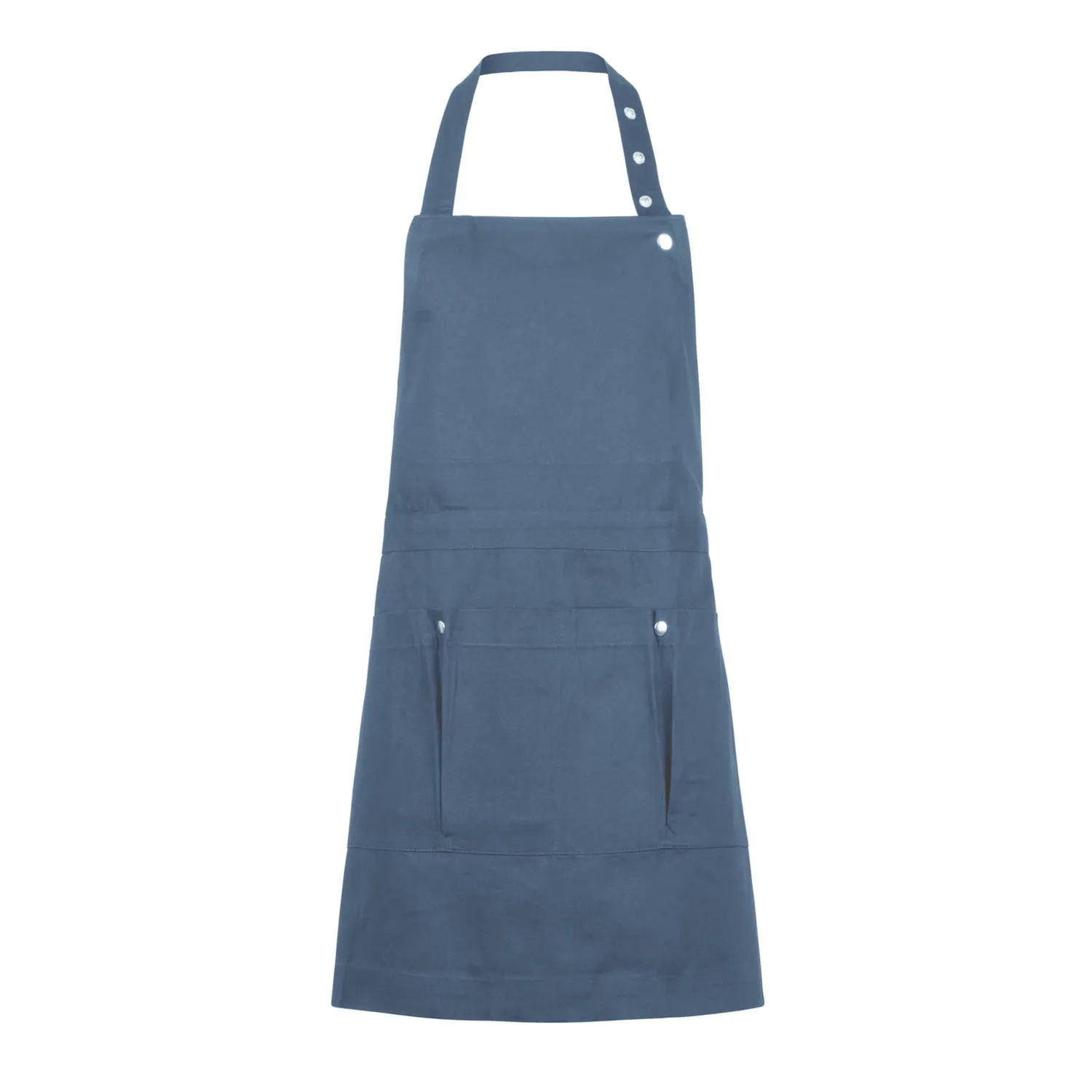 Casagin grembiule creativo cotone bio azzurro tasche