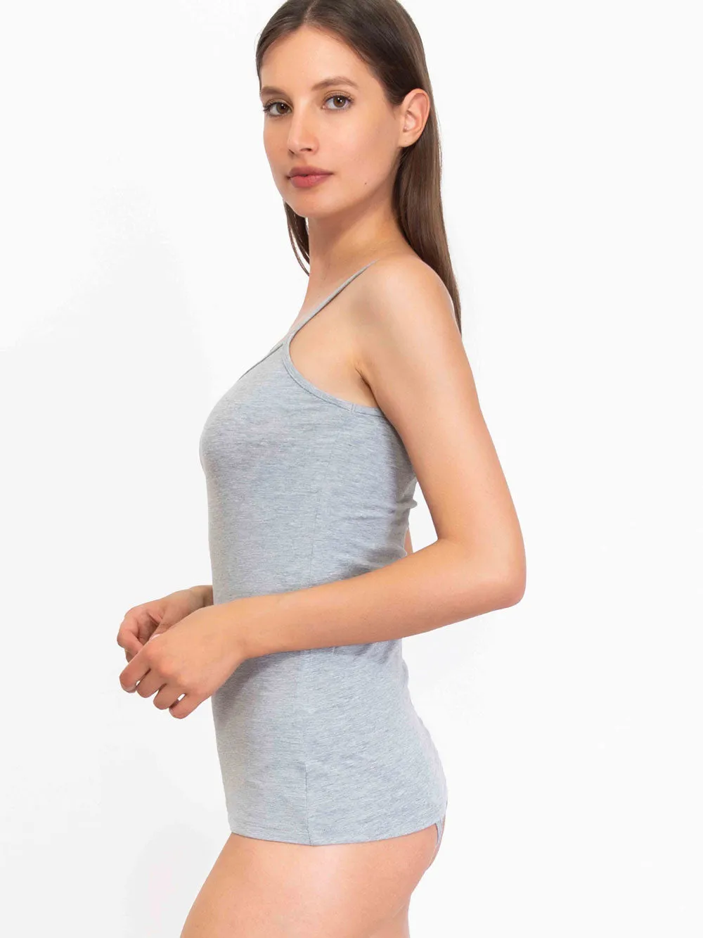 Si'èLei Natural Cotton 1430 canotta grigio melange cotone bio