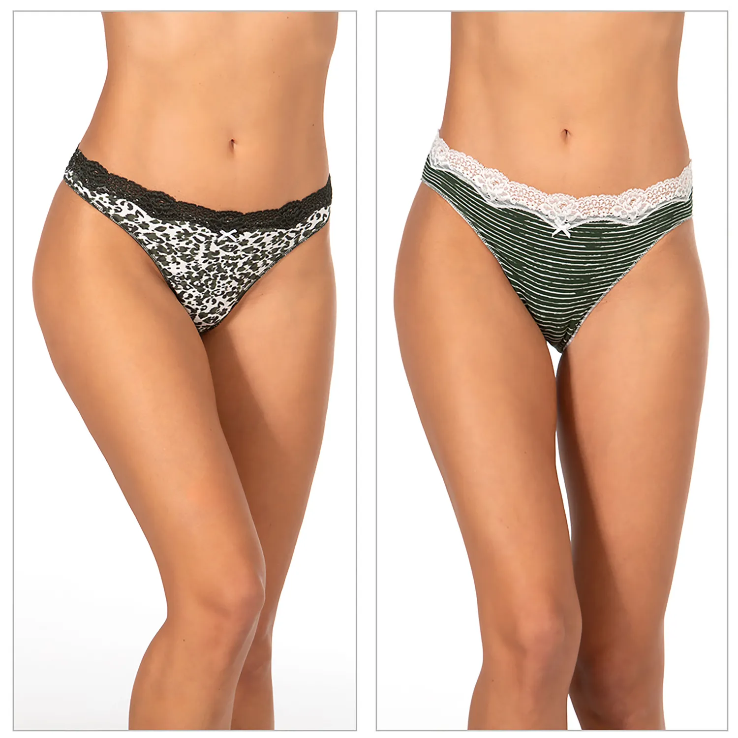 Janira Anilines CO LA tanga perizoma cotone 2 pezzi