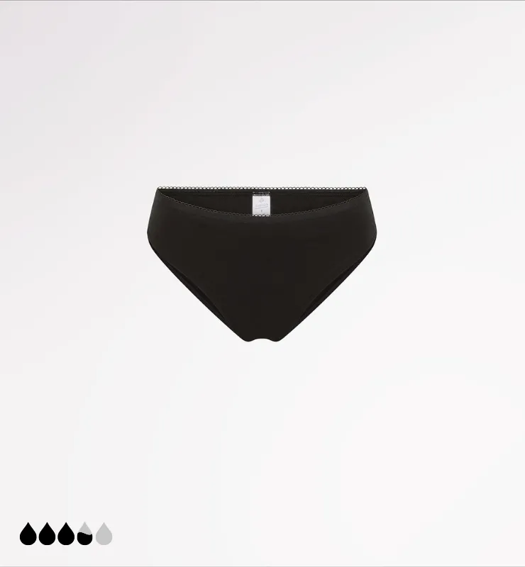 Casagin Slip Classico slip mestruale cotone bio nero