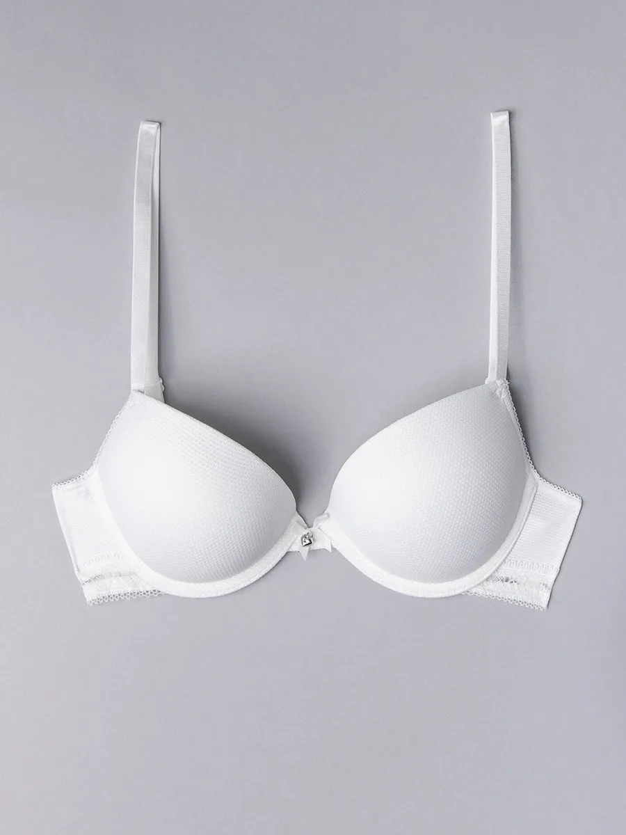 Si'èLei Darling 1874 reggiseno push-up bianco latte jacquard