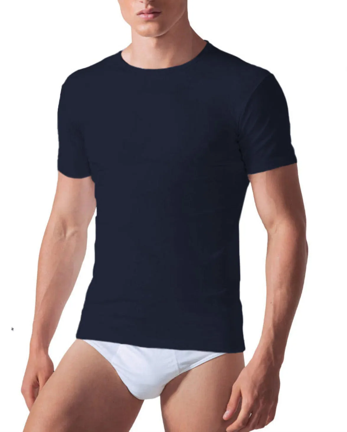 Rossoporpora Paricollo maglia uomo cotone mezza manica