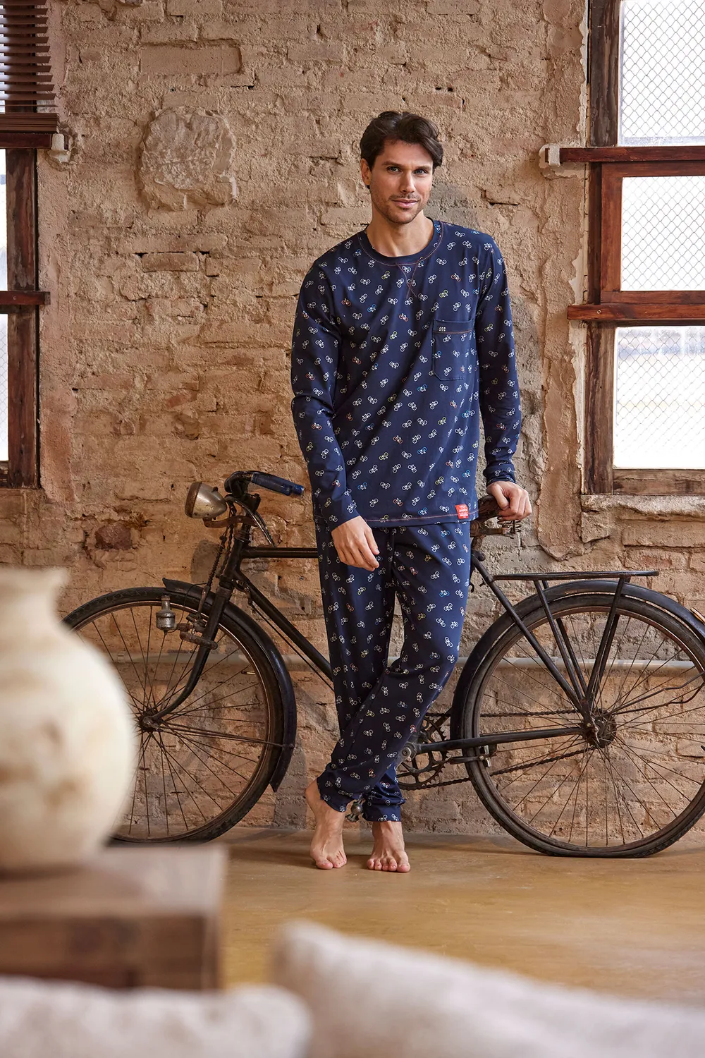 Janira Cycles pigiama manica lunga fantasia