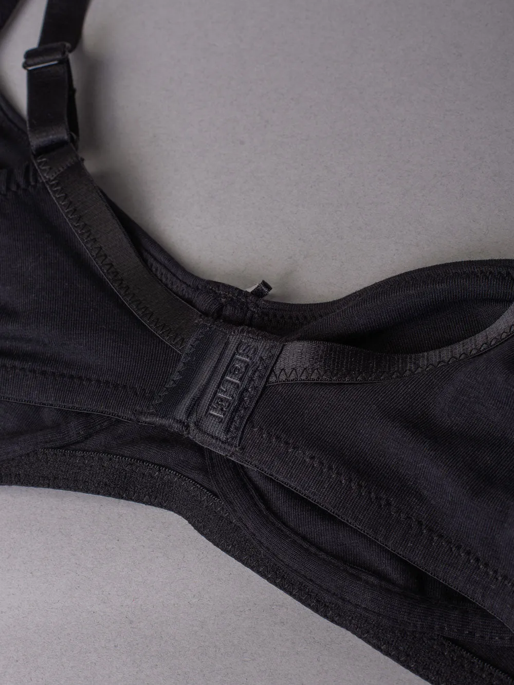 Si'èLei Natural Cotton 1440 Reggiseno Nero cotone bio