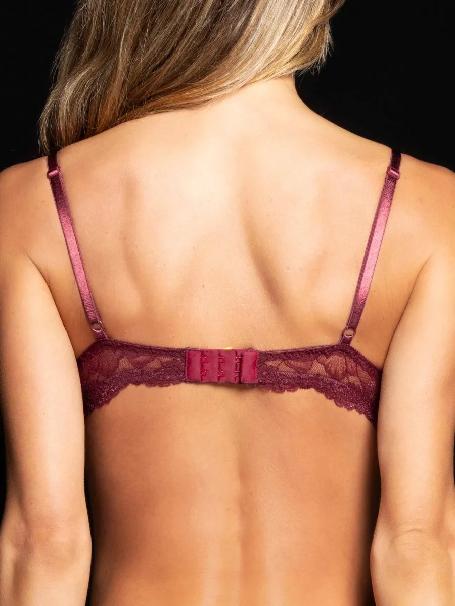 Si'èLei 8036 reggiseno melograno pizzo senza ferretto