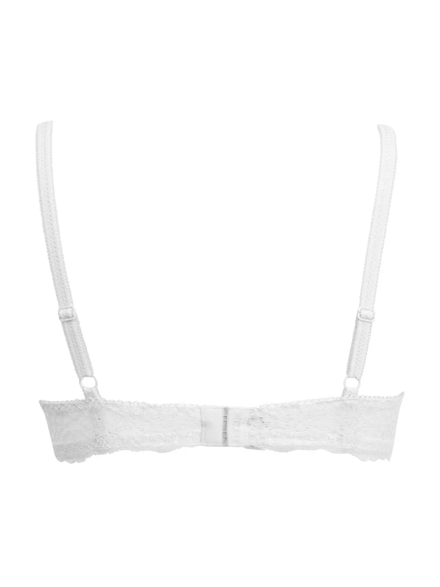 SièLei Allure 2674 Reggiseno Push-Up Bianco in Pizzo Gel
