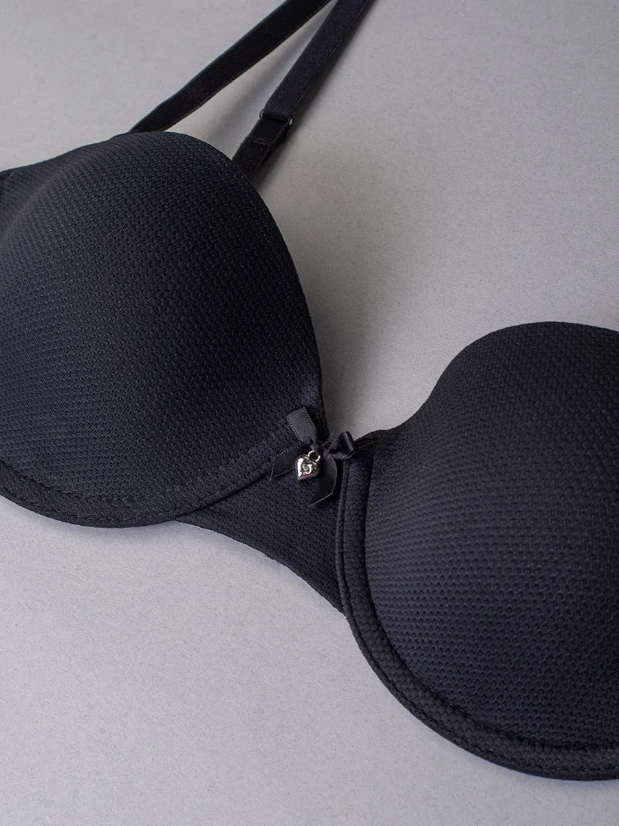 Si'èLei Darling 1880 reggiseno fascia nero imbottito