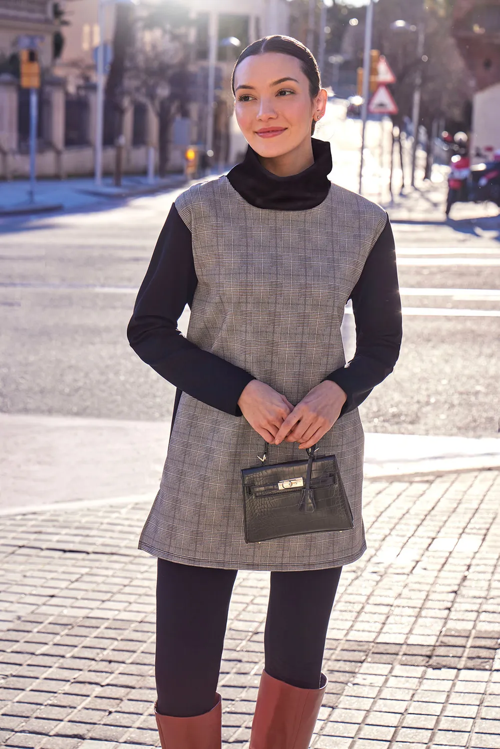 Janira Gales Tafetan blusa donna elegante tafettà