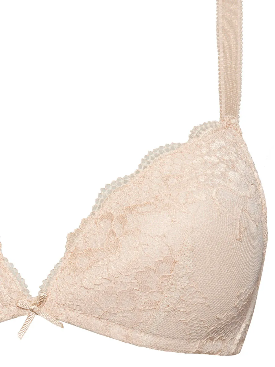 Si'èLei Wonder Lace 2458 triangolo pizzo cipria imbottito