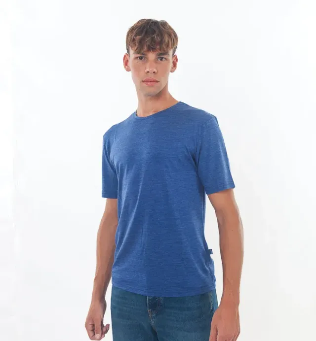 Casagin t-shirt uomo lana merino seta termoregolante