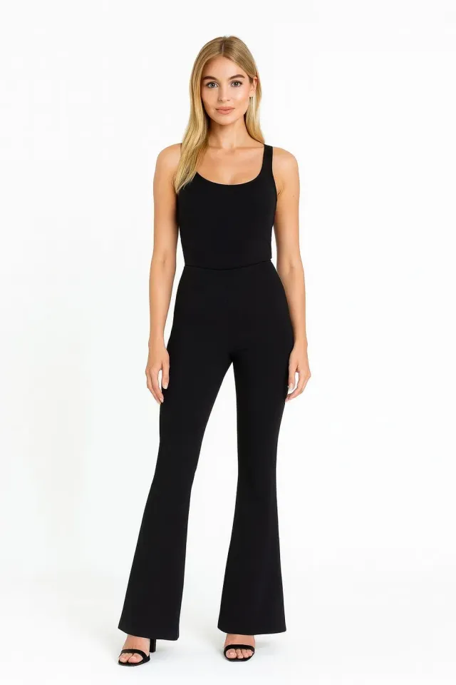 Rossoporpora Leggings Donna Zampa Felpato Nero caldo