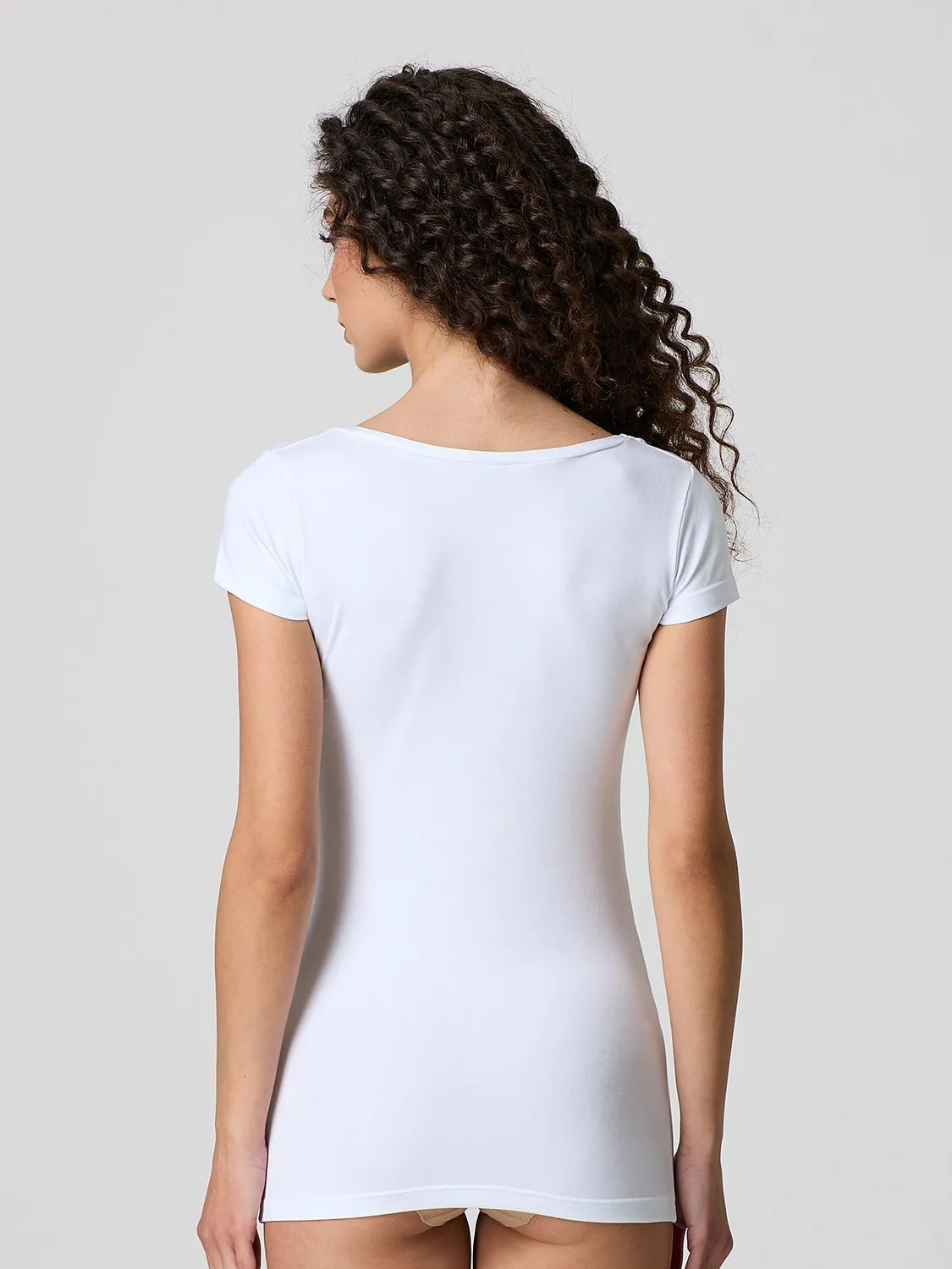 Jadea Basic 4181 t-shirt scollo tondo modal donna