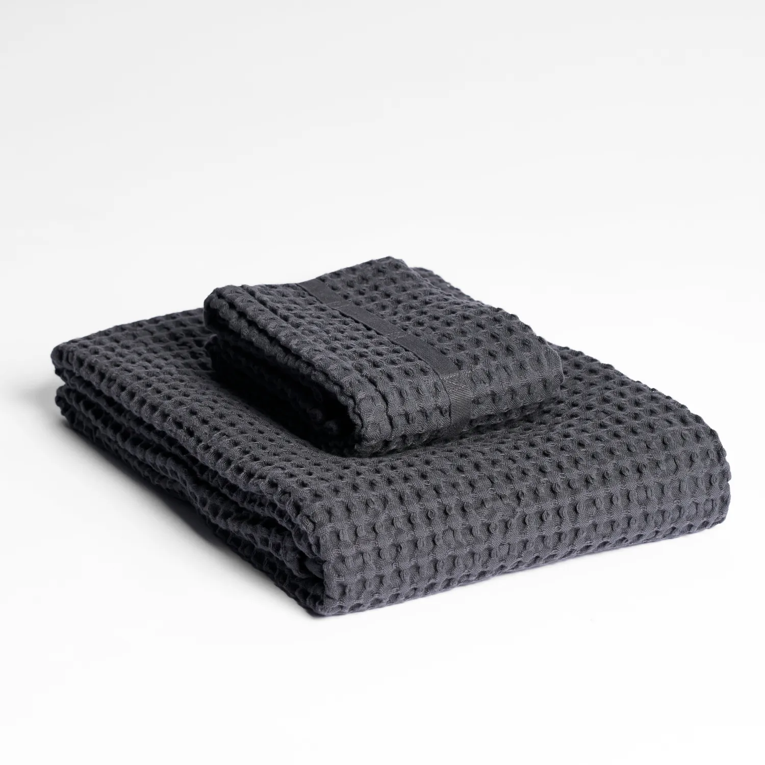 Casagin Big Waffle set asciugamani burro 2 pezzi cotone bio