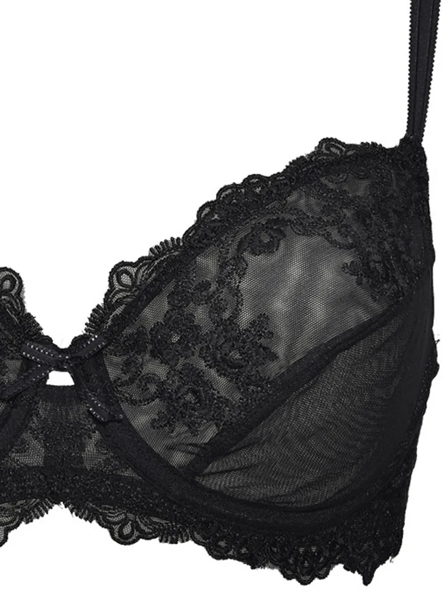 SièLei Glam 1940 reggiseno francese tulle nero