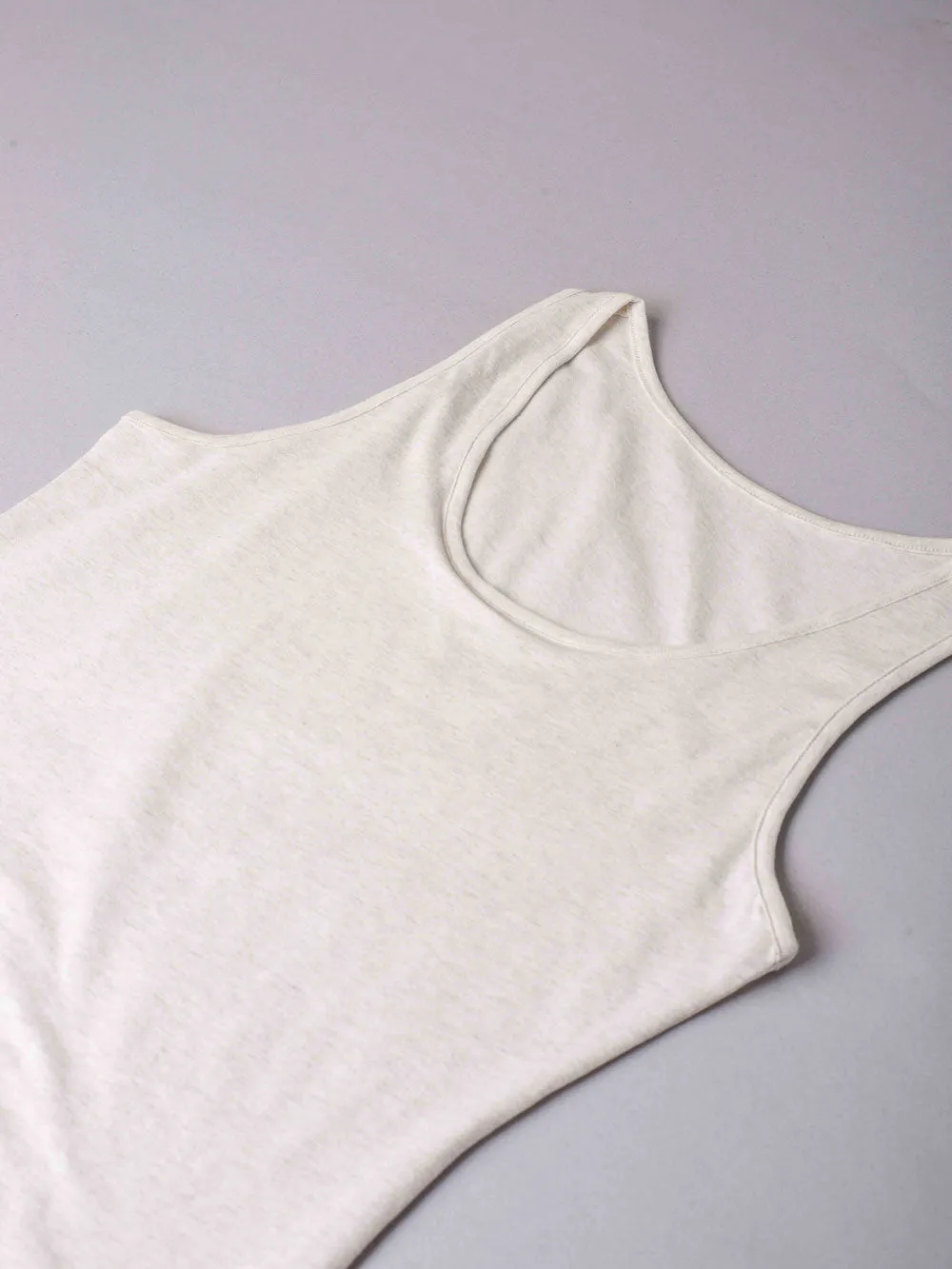 SièLei Natural Cotton 1438 canotta ecru melange cotone bio