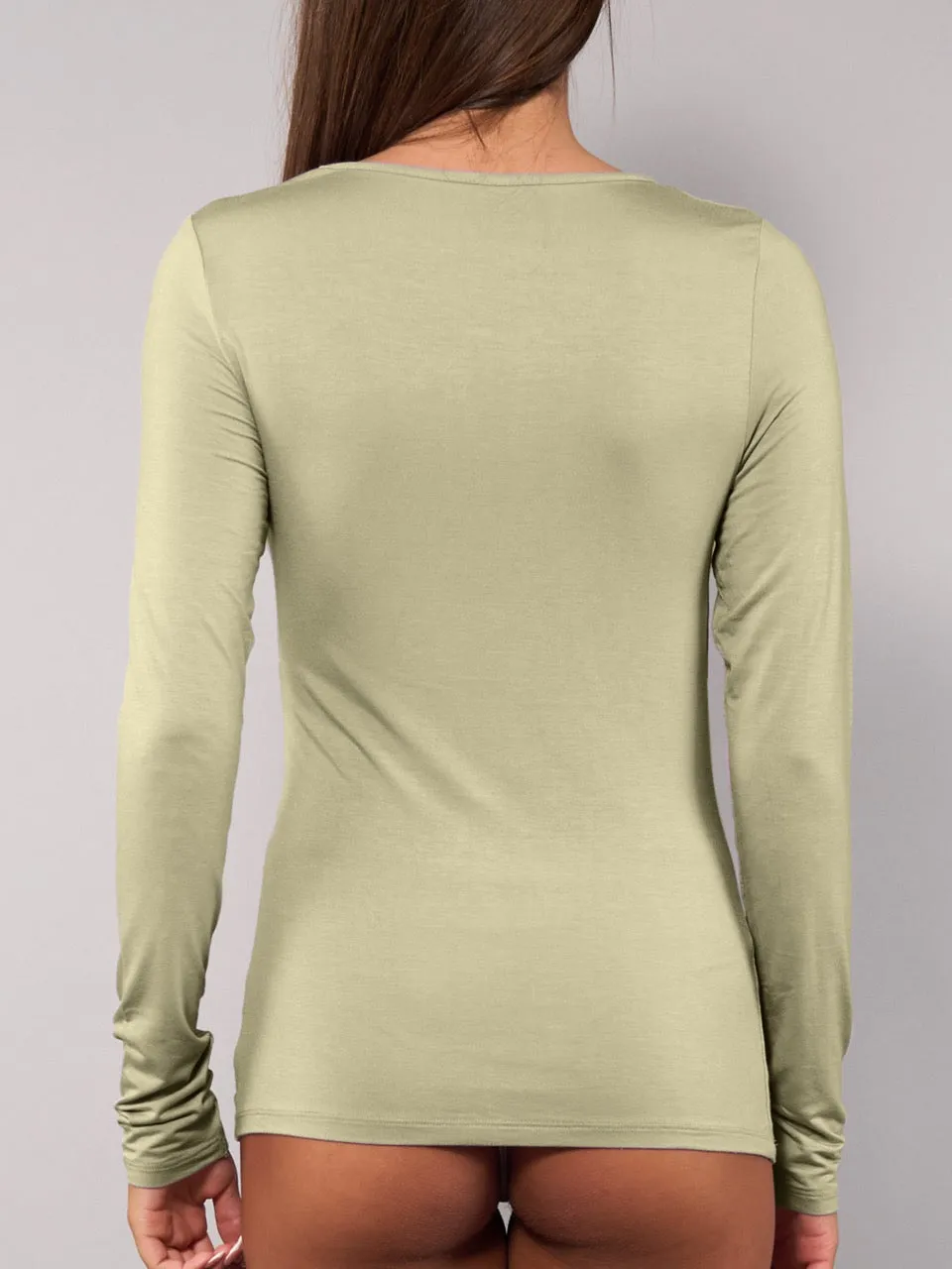 Si'èLei Today 6012 maglia manica lunga verde militare