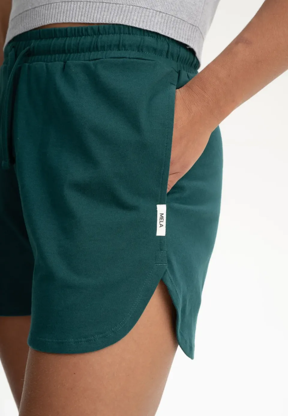 Casagin Shorts jersey cotone biologico Nero tasche