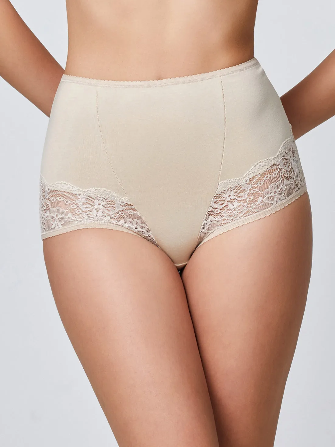 Jadea Basic 06 culotte cotone elasticizzato pizzo