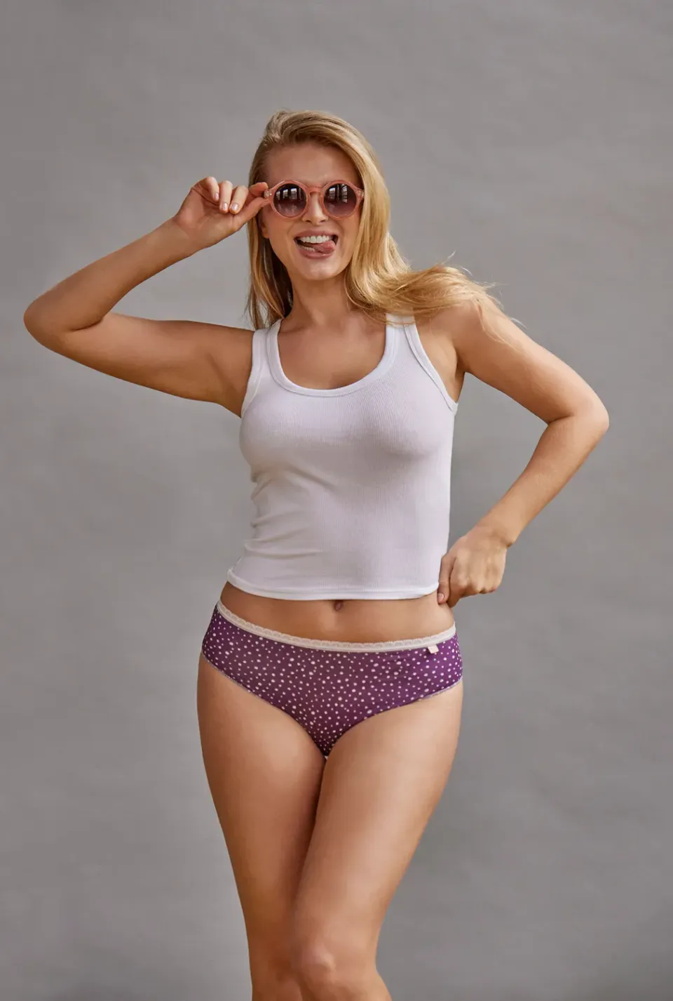 Janira Grape Flow slip brasiliana 2 pezzi fantasia uva