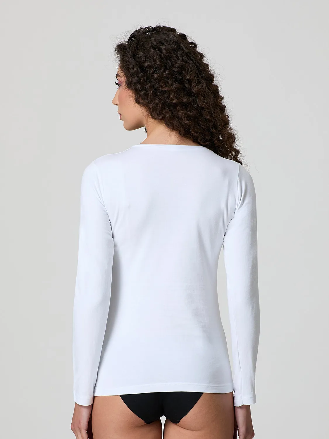Jadea Basic 4100 maglia manica lunga cotone caldo
