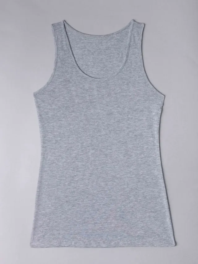Si'èLei Natural Cotton 1438 canotta cotone bio grigio
