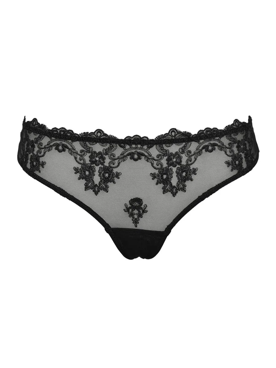 Si'èLei Glam 1947 brasiliana nero tulle ricamato