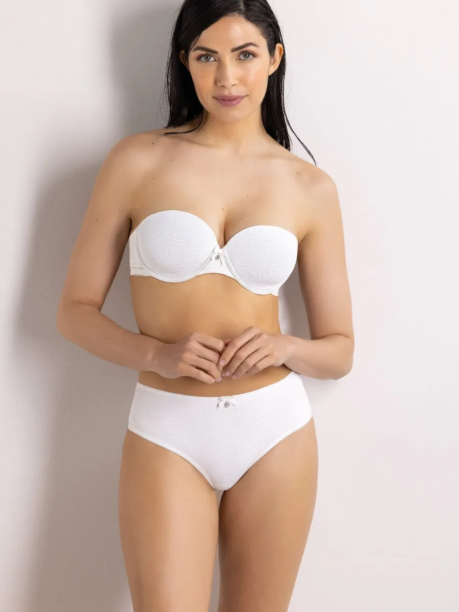 Si'èLei Darling 1879 Slip Alto Bianco Latte Jacquard