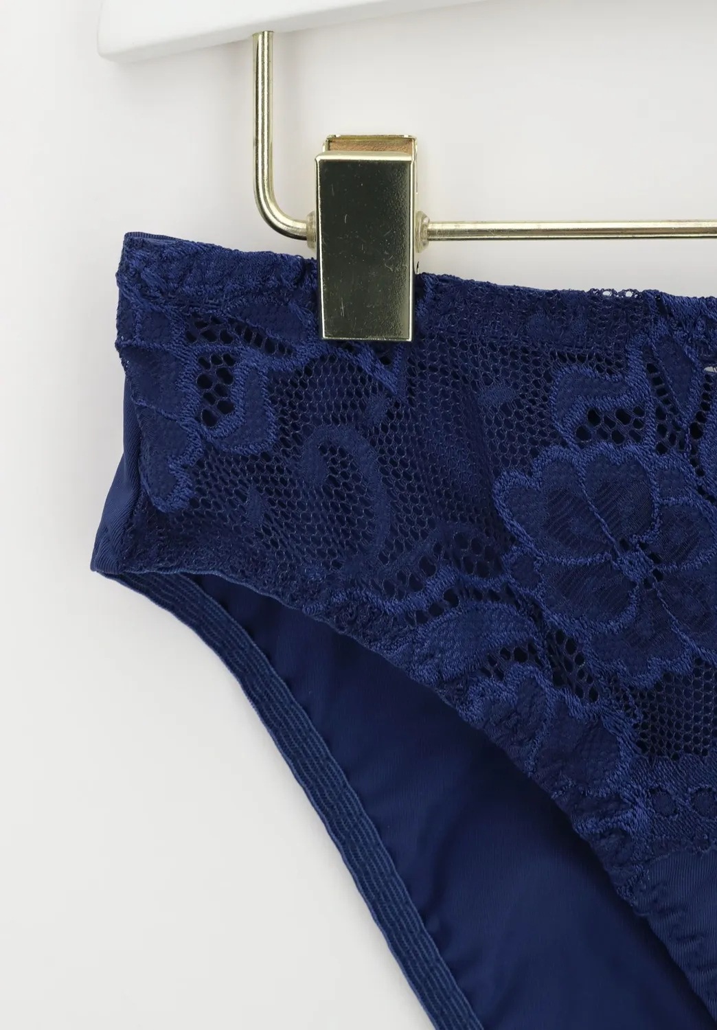 Lepel Belseno Pizzo 252 slip blu microfibra e pizzo