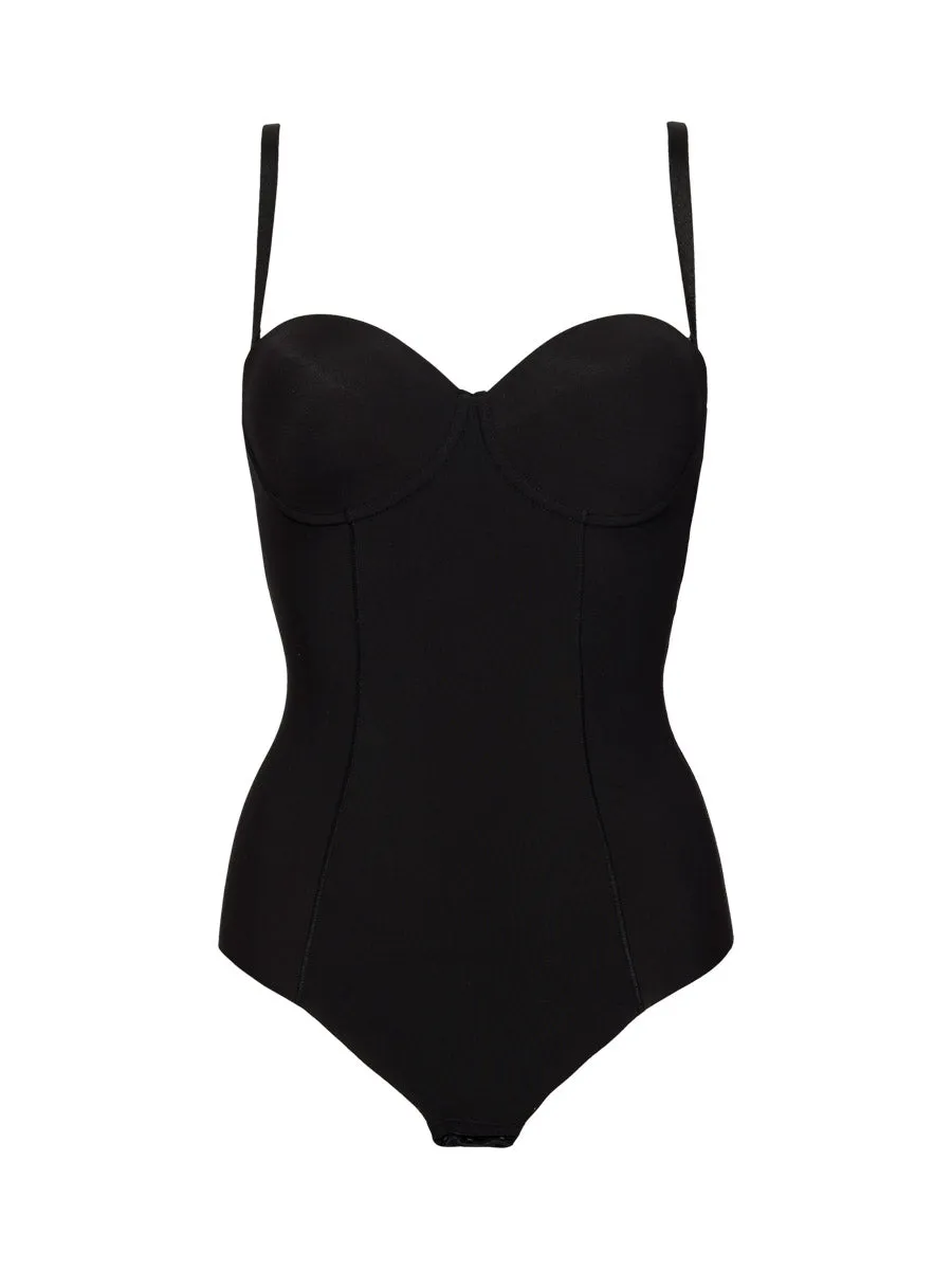 Si'èLei Comfort Fit 1842 body nero spalline removibili