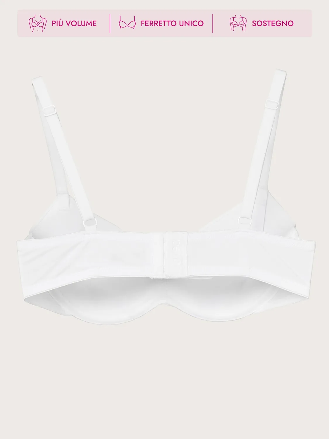 Jadea Desiderio reggiseno balconcino ferretto beige