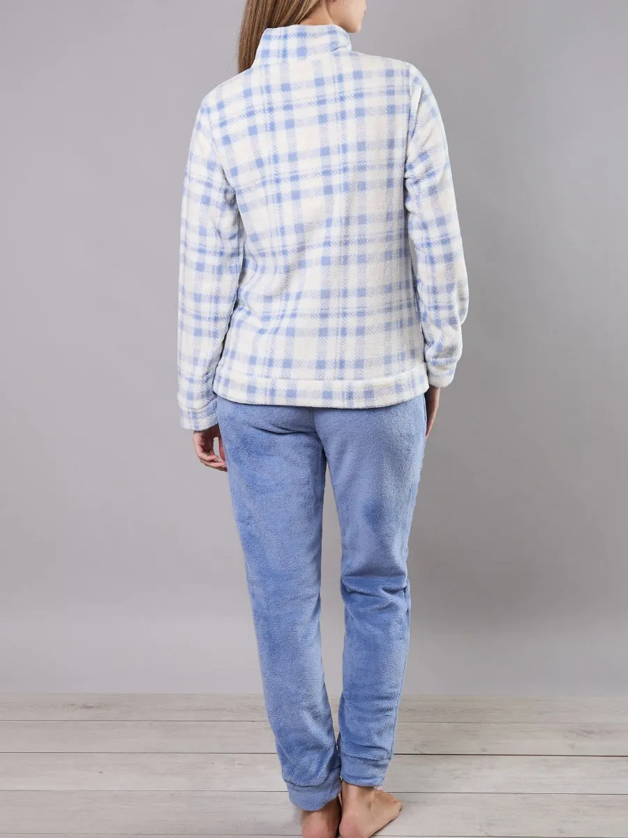 Si'èLei Taily Soft TI44 tuta azzurro coral check