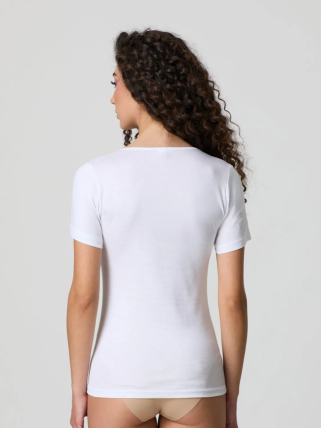 Jadea Basic 9002 t-shirt cotone macramé 3 pezzi nere