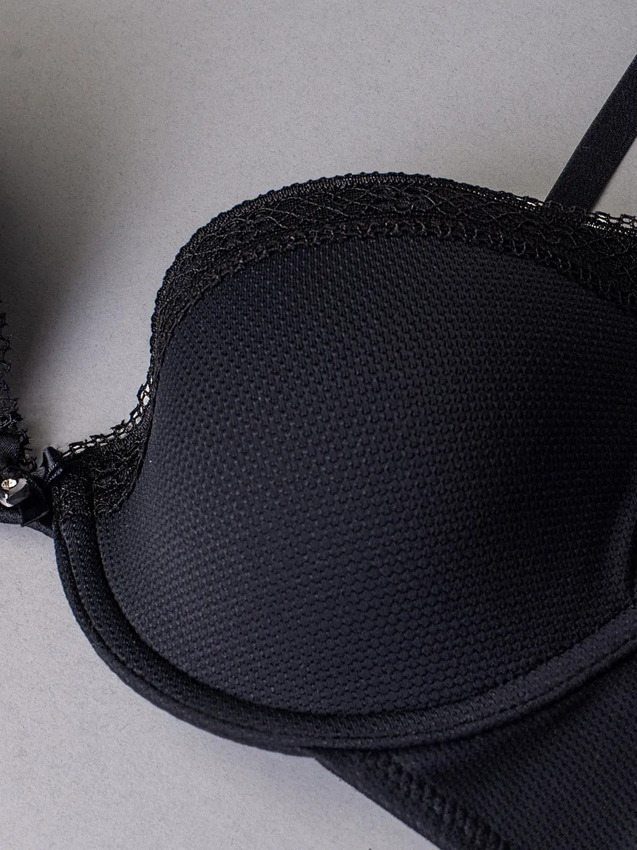 Si'èLei Darling 1872 reggiseno imbottito jacquard nero