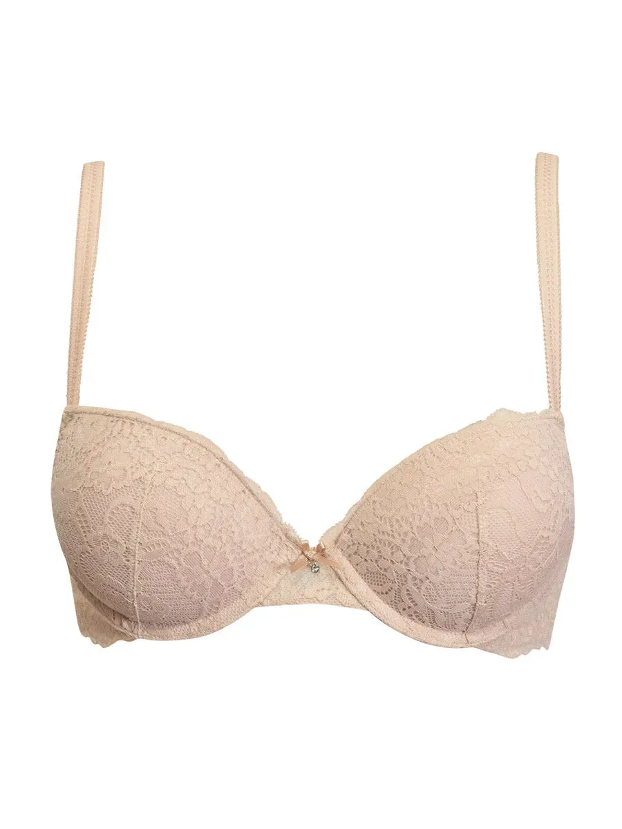 Si'èLei 2680 reggiseno push-up cipria in pizzo
