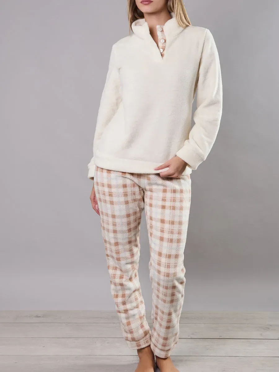 Si'èLei TI45 tuta donna nocciola in coral calda