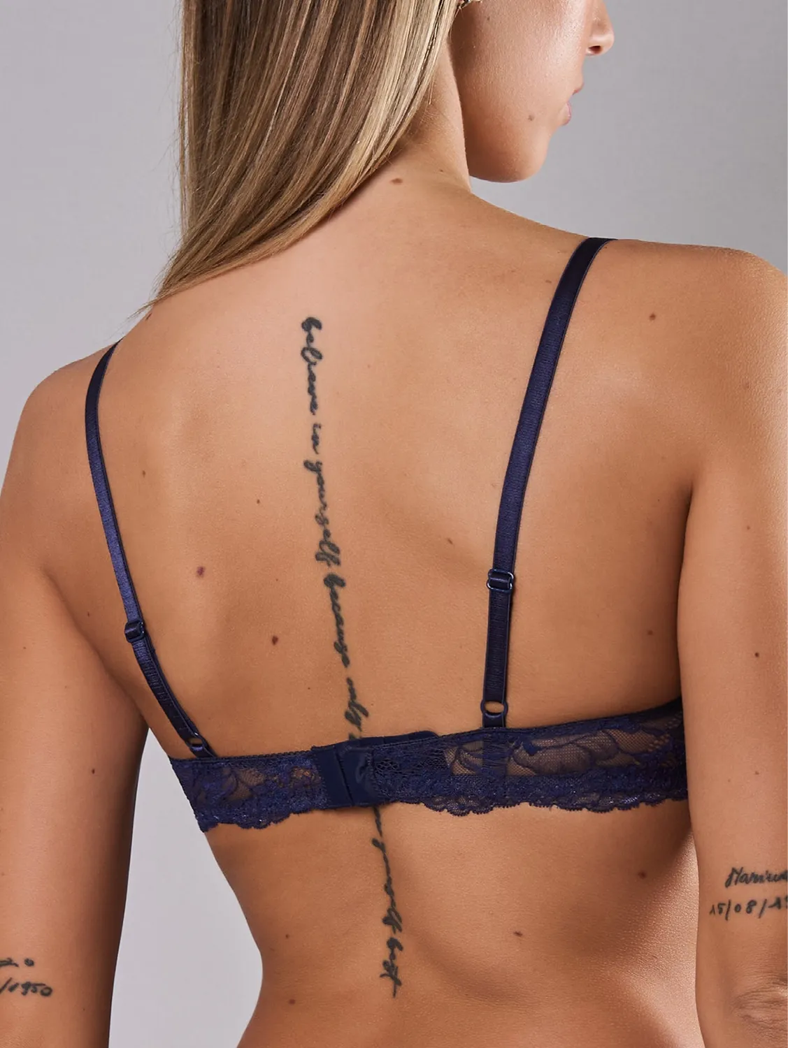 Si'èLei Only Lace 8036 reggiseno pizzo blu senza ferretto