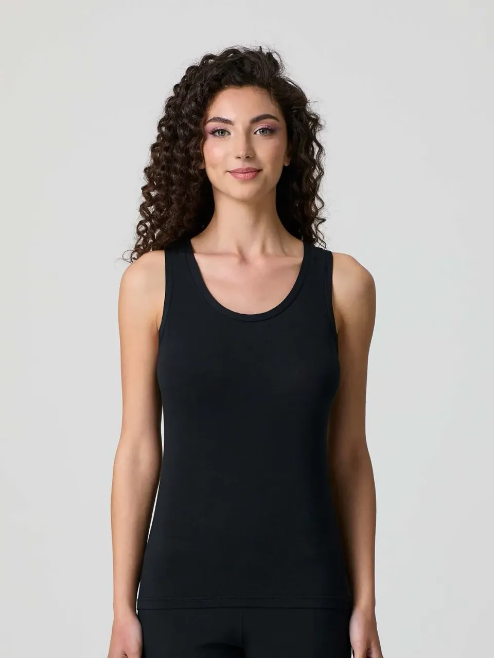 Jadea 3187 Canotta Relax Micromodal Cotone Nero