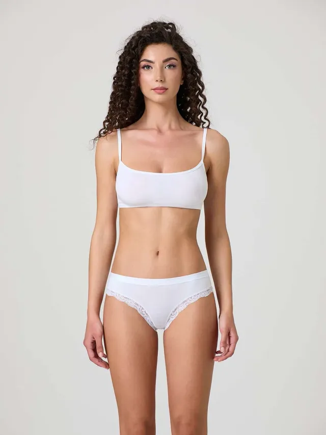 Jadea Basic 518 slip cotone modal pizzo