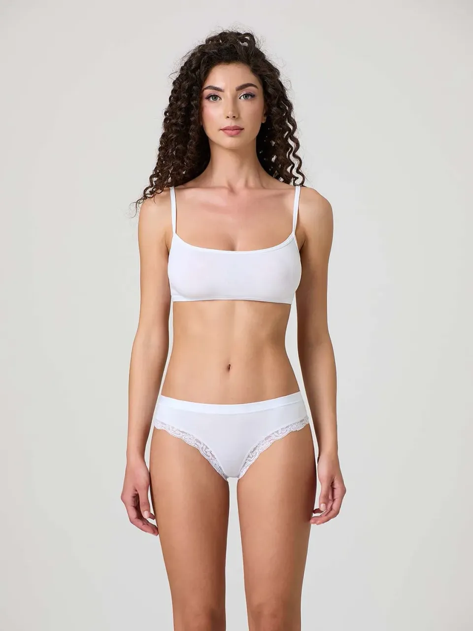 Jadea Basic 518 slip cotone modal pizzo