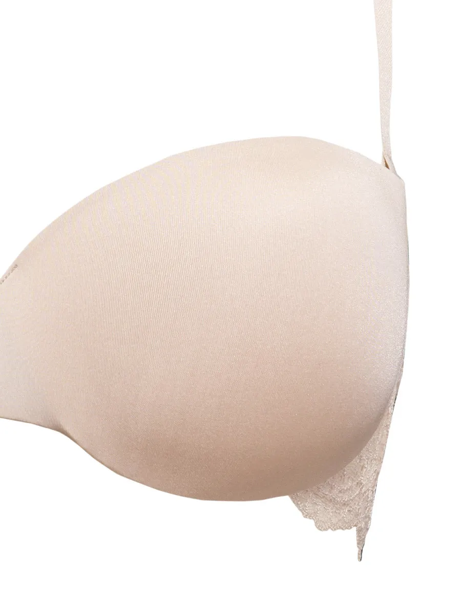 Si'èLei Pure Love 1972 reggiseno a fascia cipria push-up