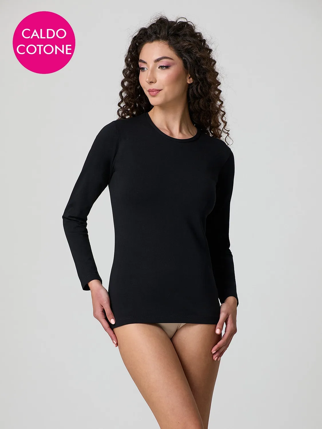 Jadea Basic 4100 maglia manica lunga cotone caldo