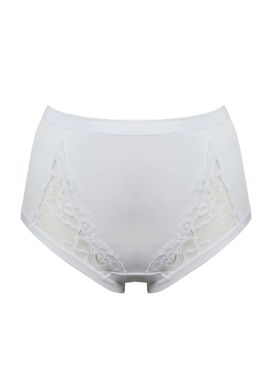 Rossoporpora Culotte Cotone e Pizzo slip donna bianco cotone