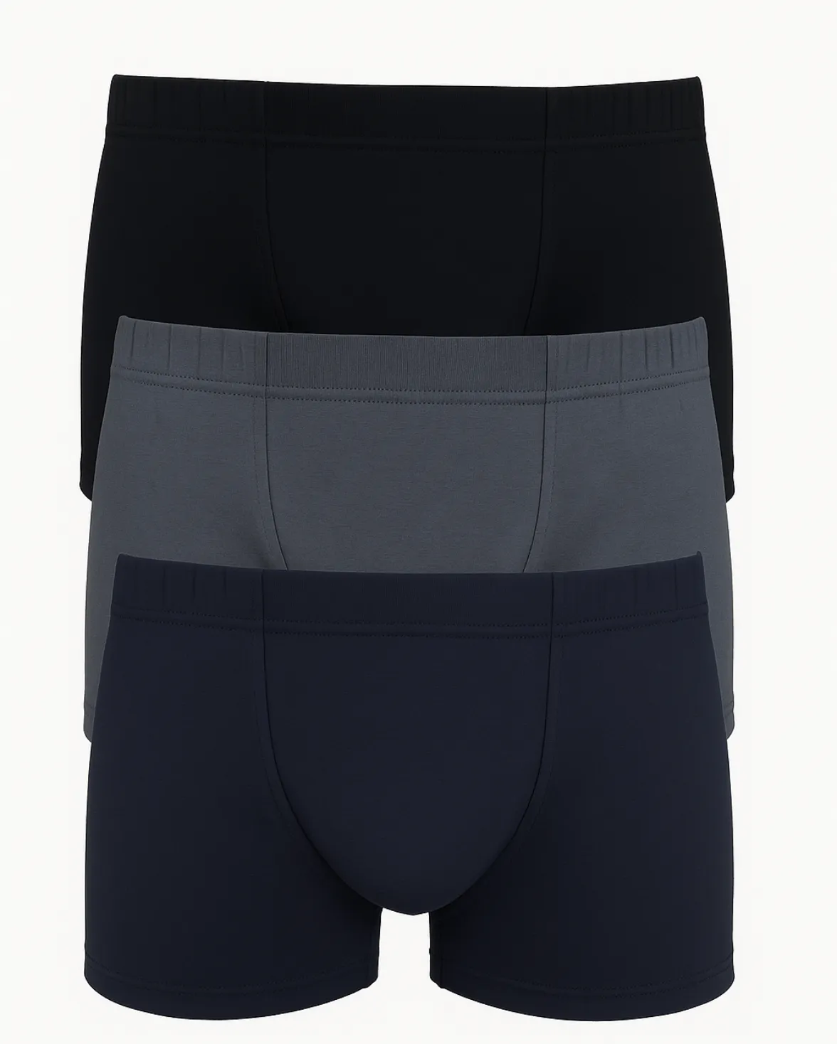 Rossoporpora boxer uomo elastico interno 3 pezzi assortiti