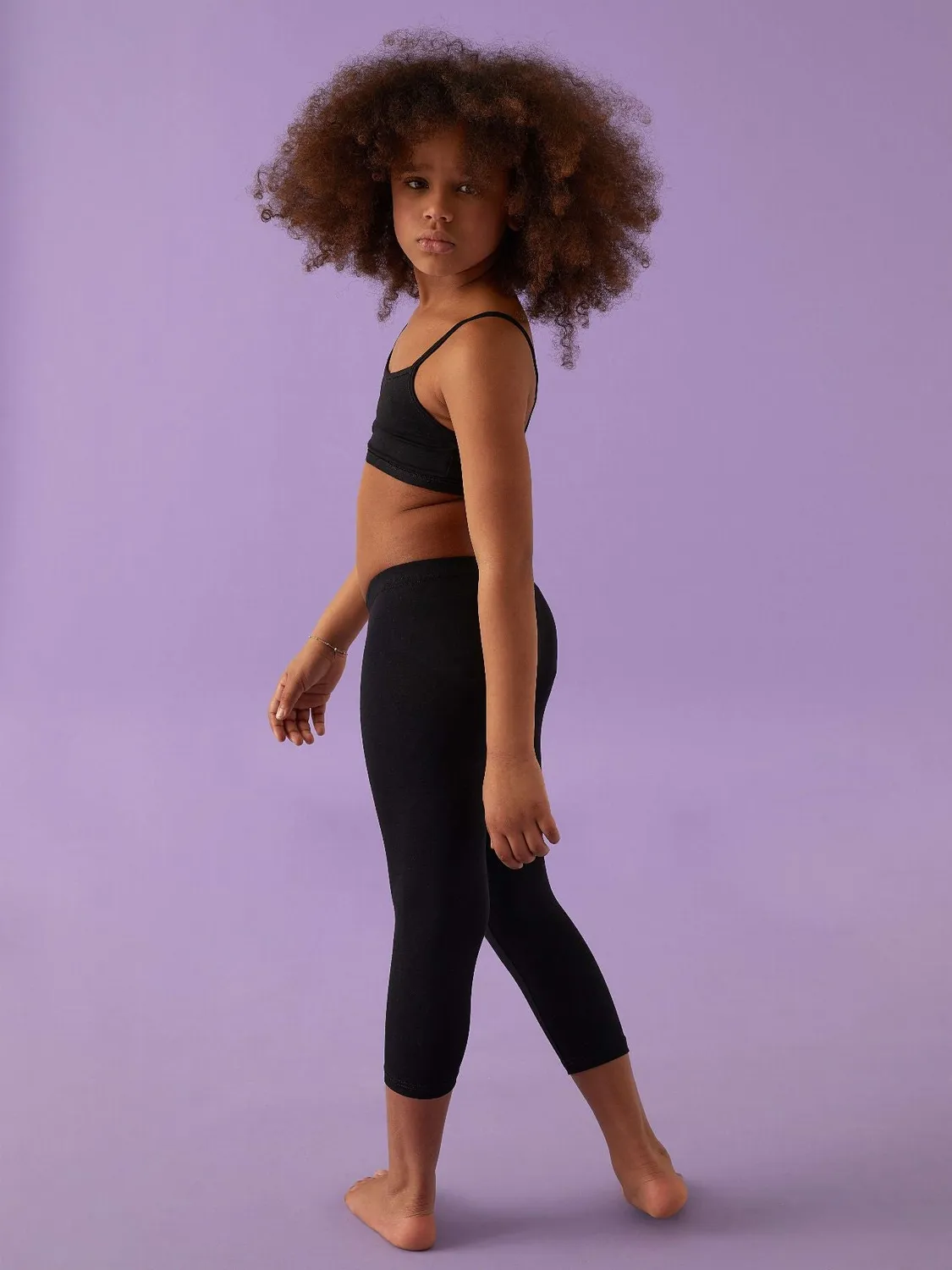 Jadea 285 Leggings Bambina Capri Cotone Neri