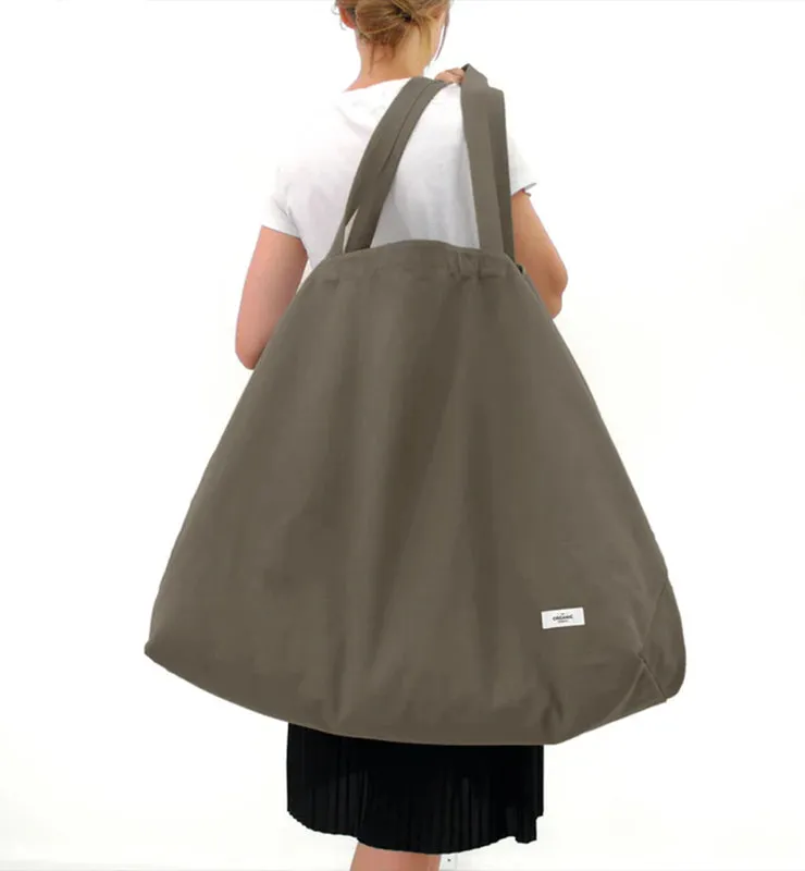 Casagin Big Long Bag borsone canvas cotone organico Burro
