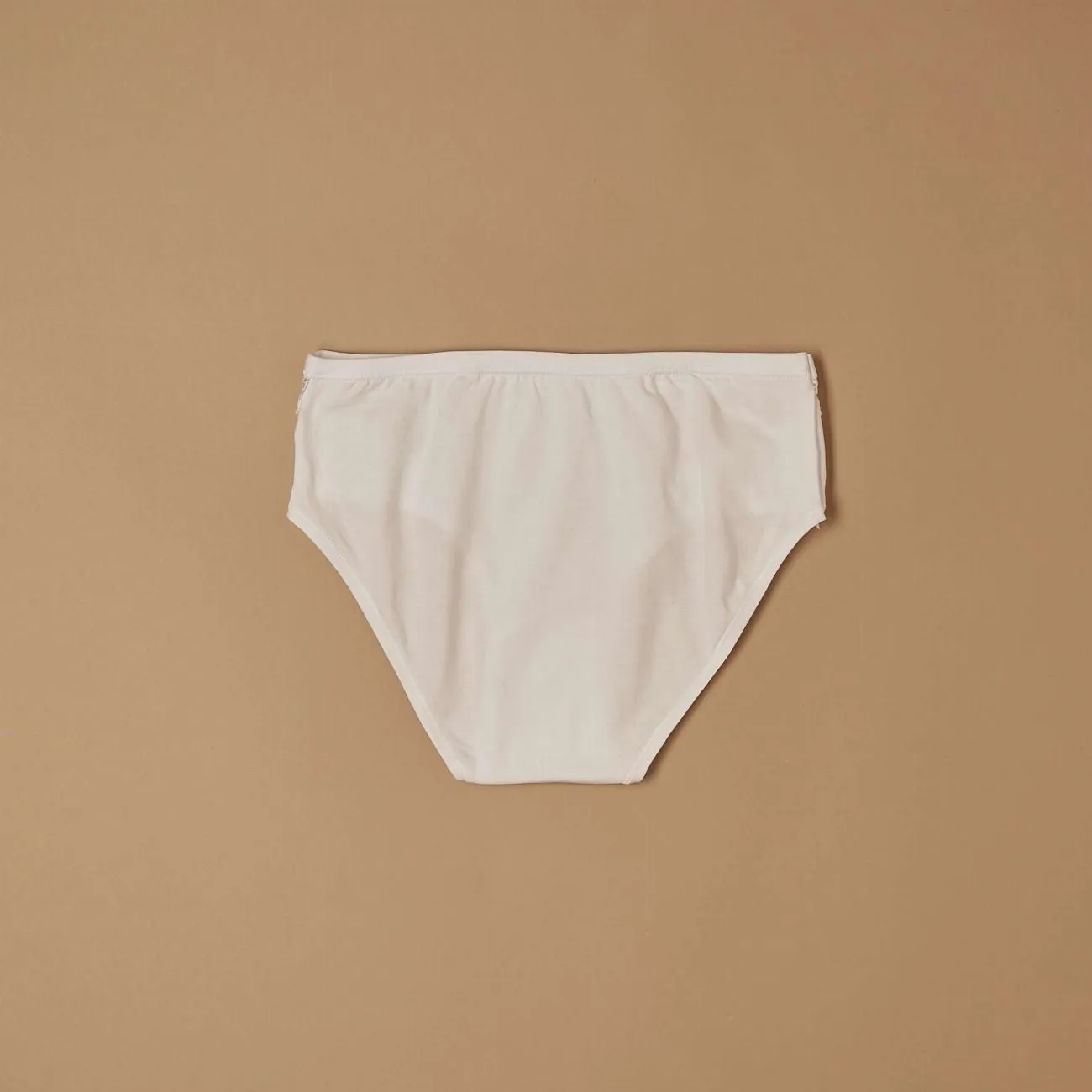 Jadea 061 Slip Cotone Elasticizzato Pizzo Laterale Bianco