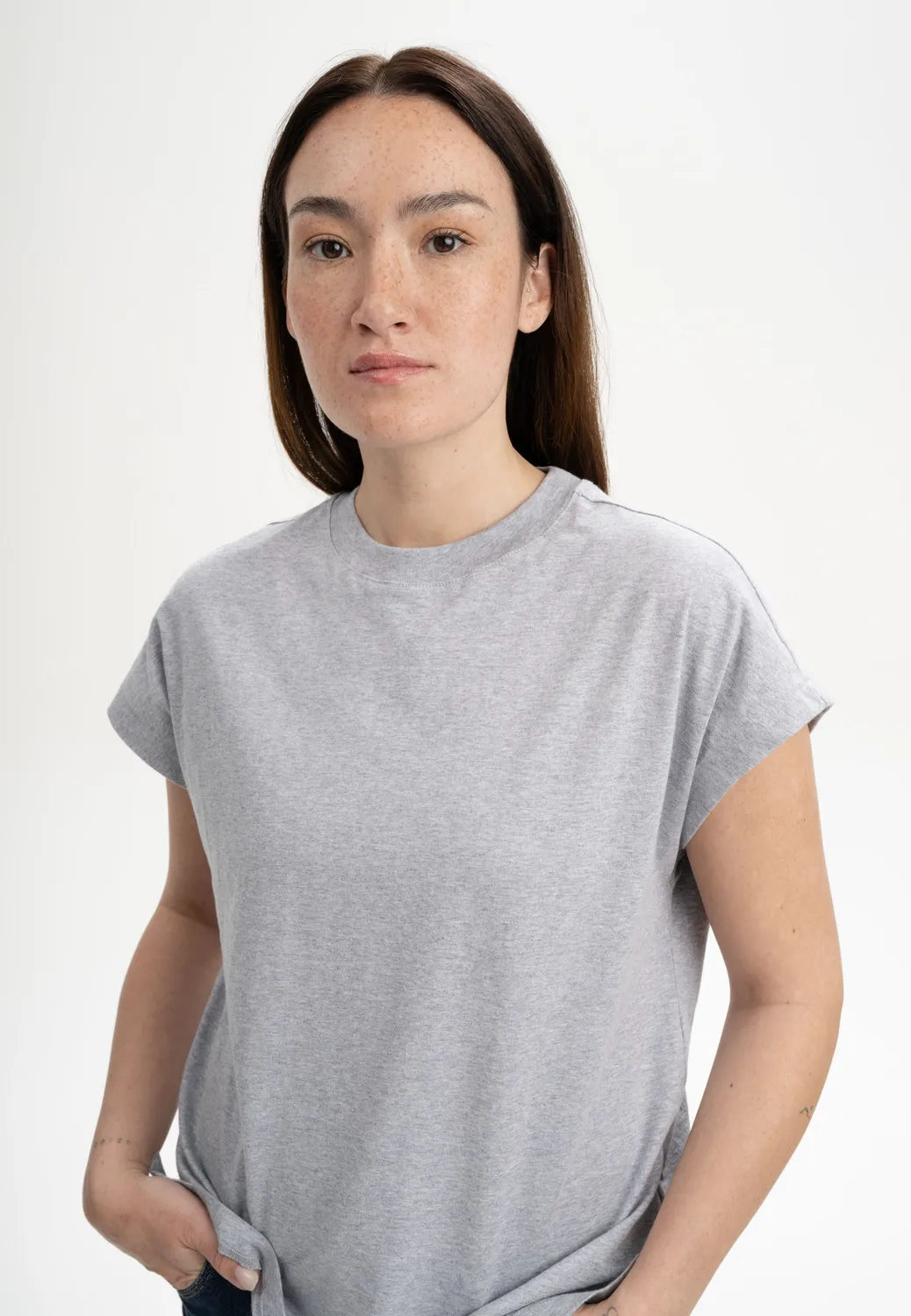 Casagin T-shirt Over Cotone Biologico Donna Bianco