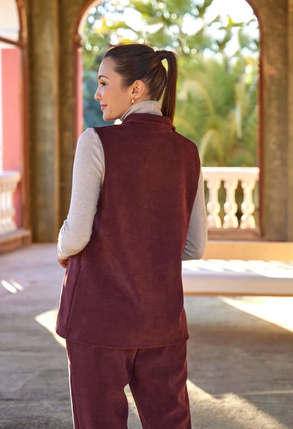 Janira Softy Pana Long Vest Canotta Velluto Calda