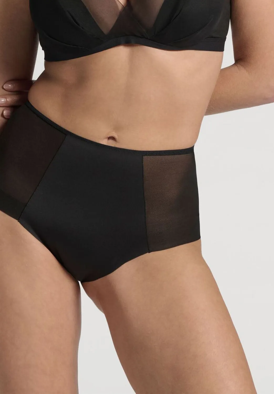 Lepel Belseno Tesoro 306 Slip Vita Alta Nero Contenitivo